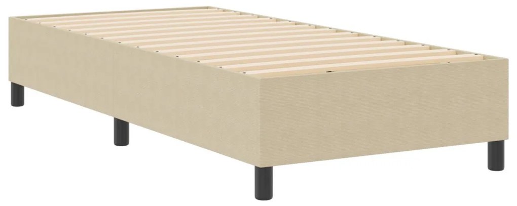 Boxspring Ágy Világos Zöld Szürke 100x200 cm Kedvenc Kordbársony