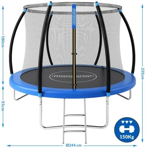 Deuba Trambulin Ø244 cm belső biztonsági hálóval
