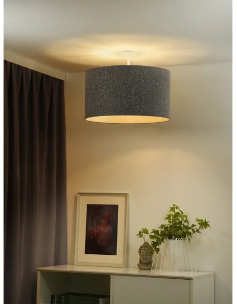 Duolla - Felületre szerelhető csillár ROLLER ECO RECYCLING 1xE27/15W/230V átm. 45 cm szürke