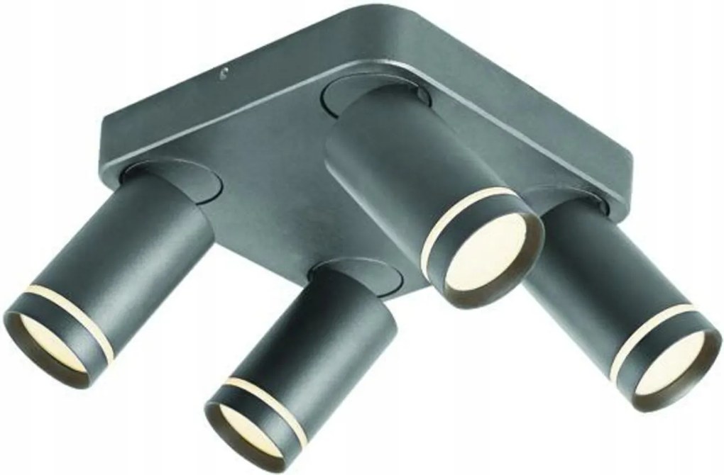 Aca Lighting mennyezeti lámpa 4XGU10 Divino szürke alumínium IP20 21X21X13.5CM R