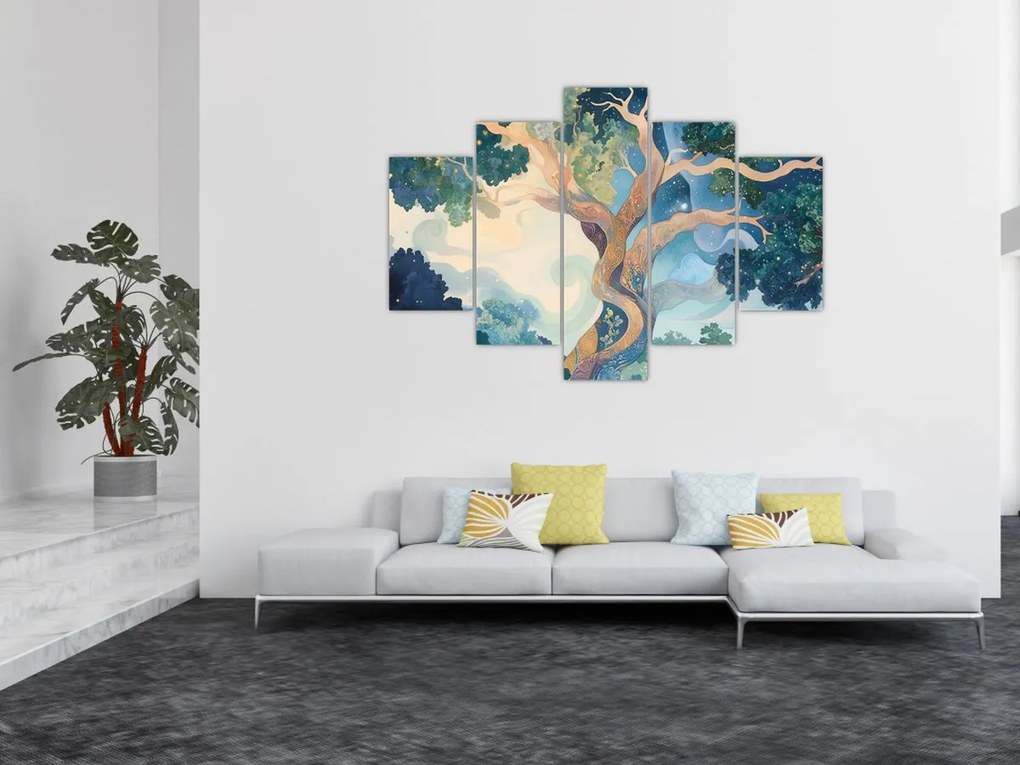 Kép – Kozmikus fa (150x105 cm)