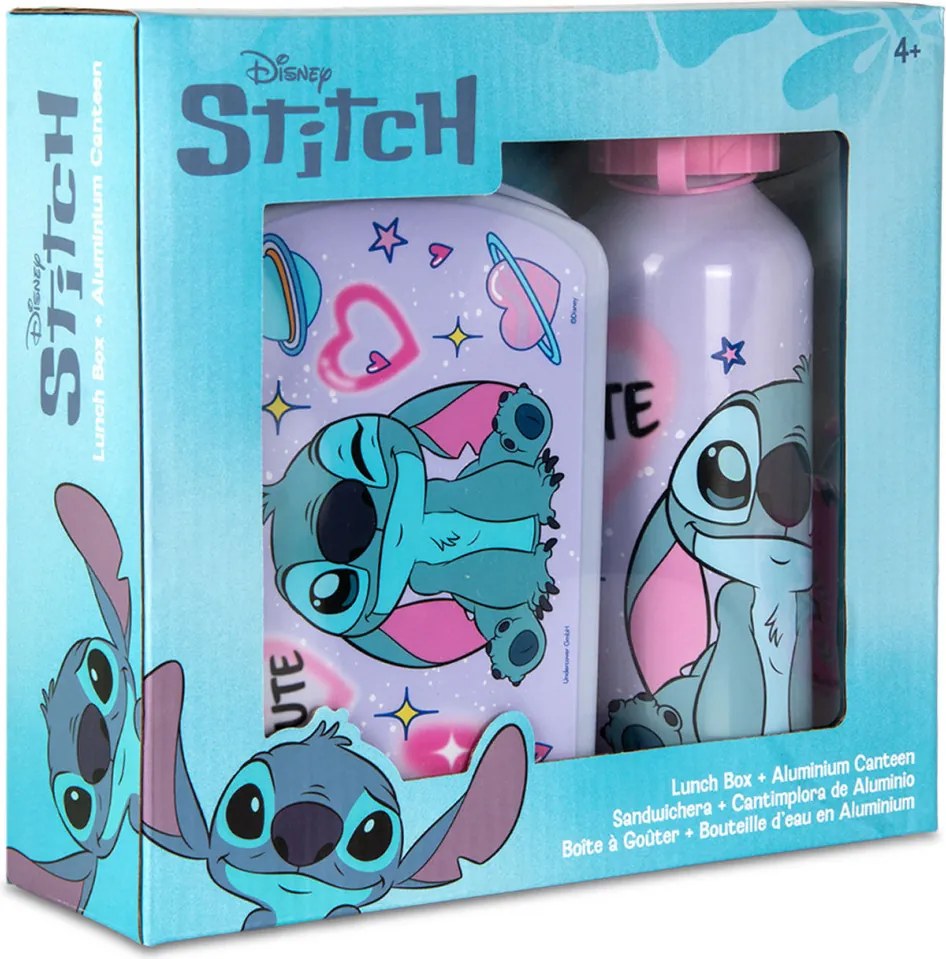 Disney Lilo és Stitch, A csillagkutya This World szendvicsdoboz + alumínium kulacs szett