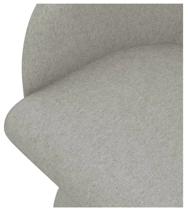 Világosszürke kárpitozott étkezőfotel Kanoa – Makamii