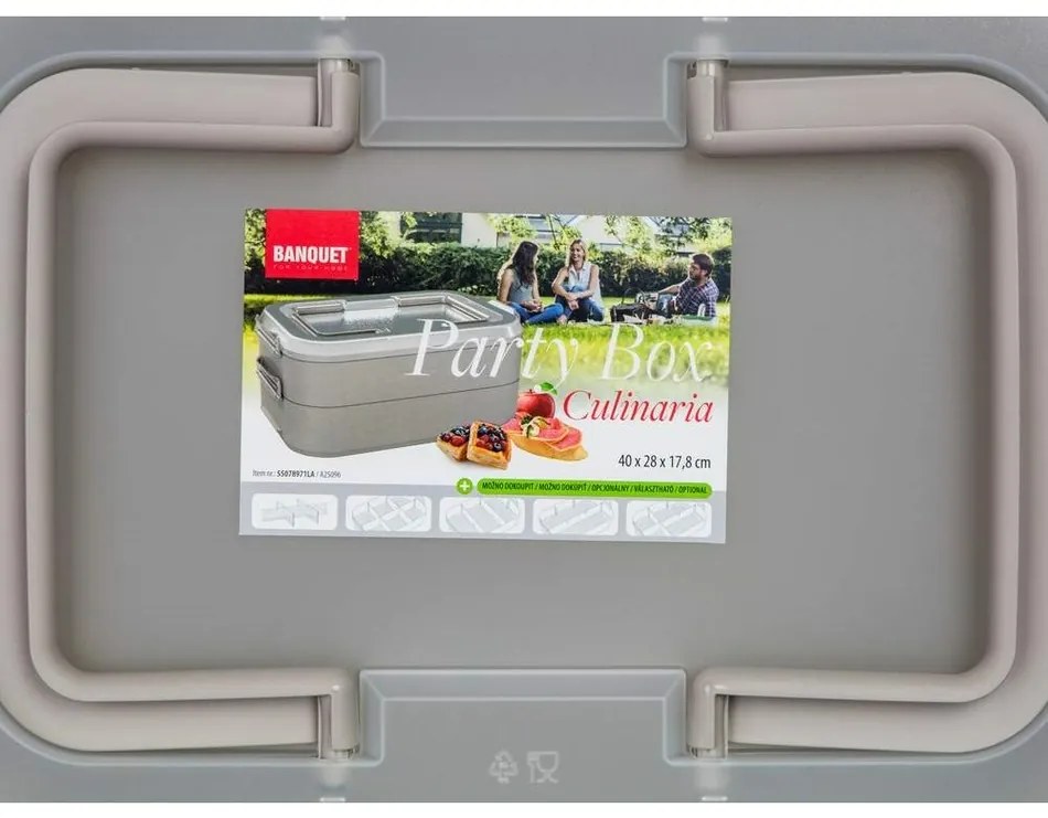 Banquet CULINARIA Party box khaki,  40 x 28 x 17,8 cm,