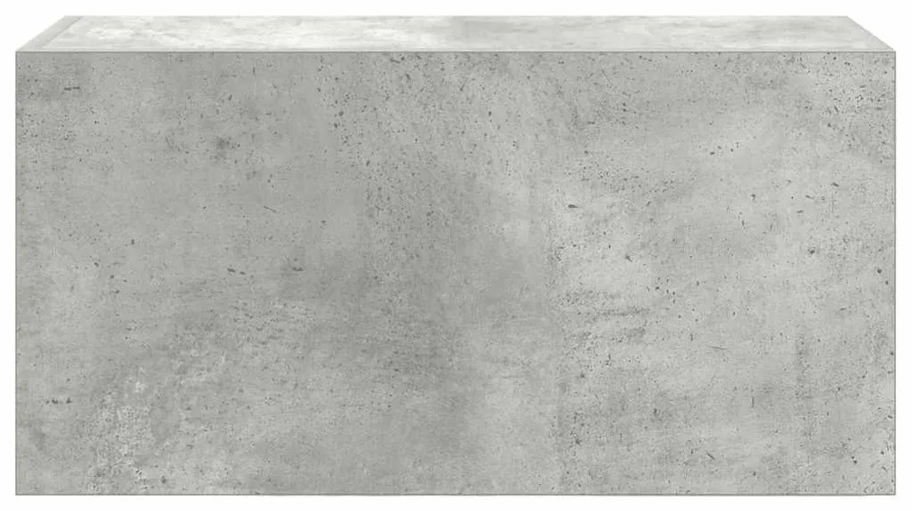betonszürke szerelt fa fali fürdőszobaszekrény 60 x 25 x 30 cm