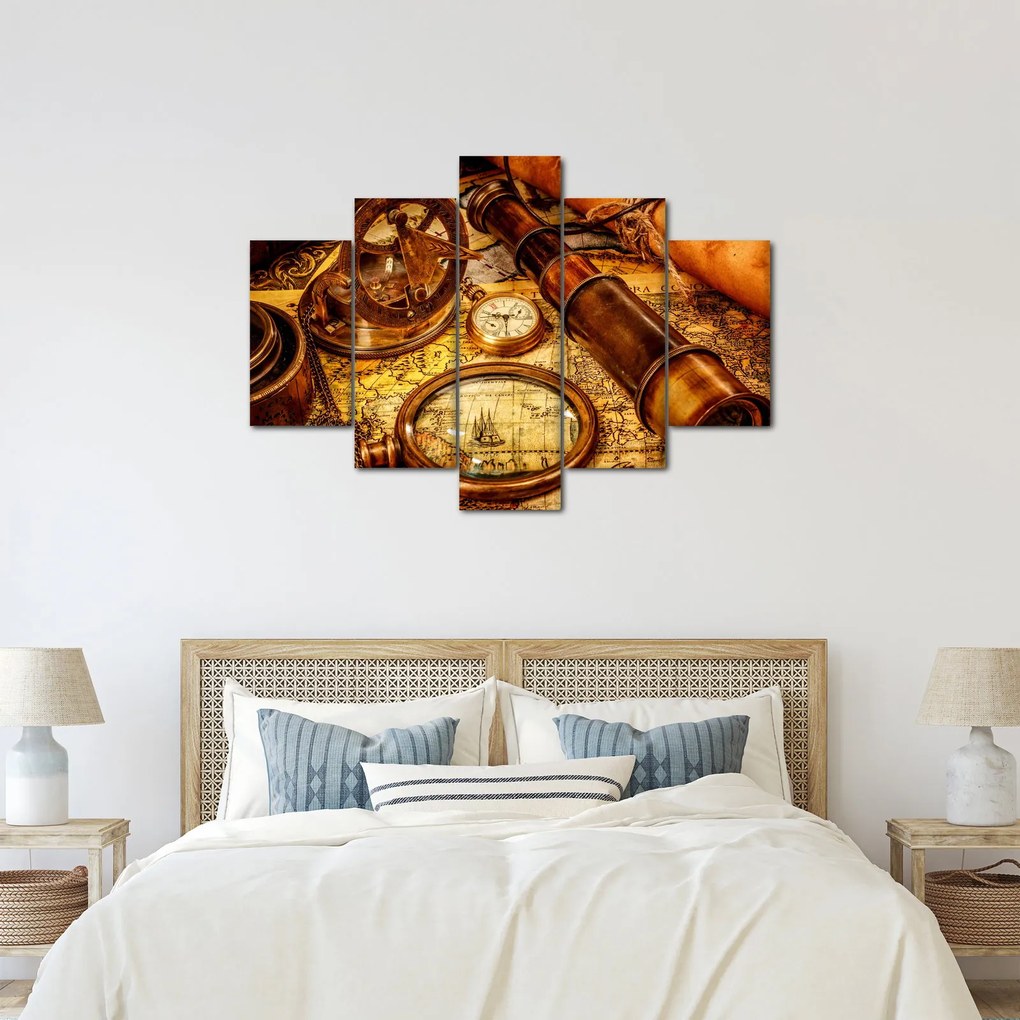 Kép - Tengerészek történelmi segédeszközei (150x105 cm)
