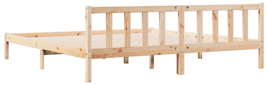 tömör fenyőfa extra hosszú ágykeret matrac nélkül 200 x 210 cm