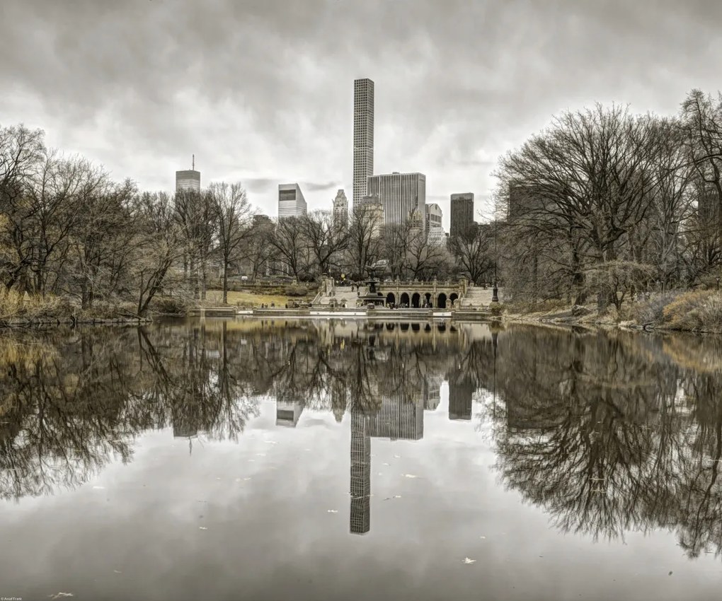 Poszter 60x50cm Alsó-Manhattan panoráma a Central Parkból 2, Assaf Frank