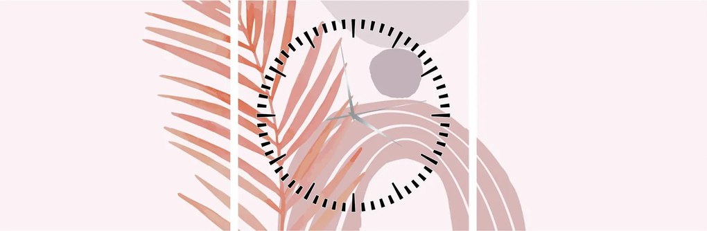 Kép - Lila minimalizmus N⁰1 (órával) (90x30 cm)