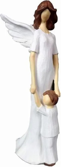 Meleg Gondozó Elegáns Őrangyal Figura Otthoni Dekoráció a Kertbe