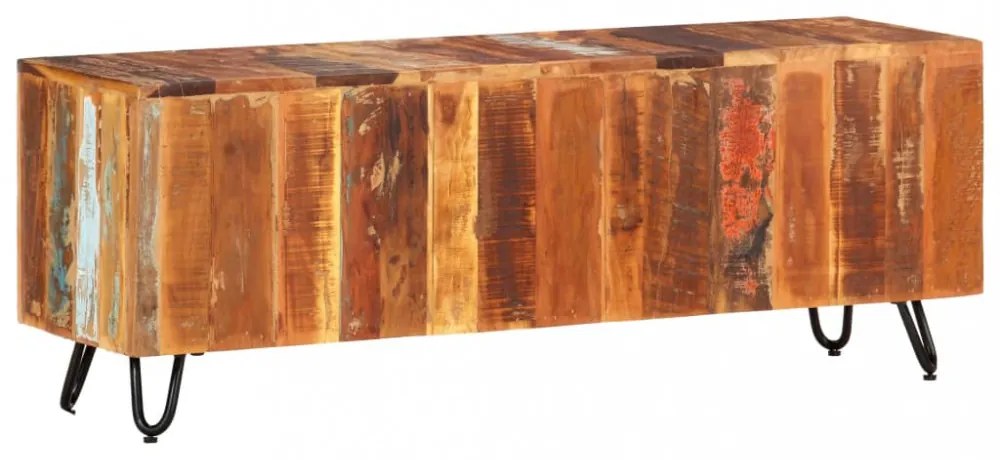 tömör újrahasznosított fa TV-szekrény 110 x 30 x 40 cm