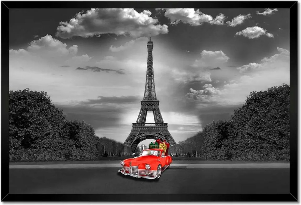 Poszterek keretben 60x40 Eiffel-torony Franciaország