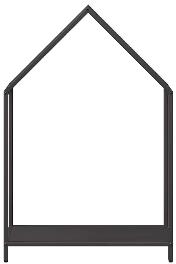 fekete hidegen hengerelt acél tűzifatároló 60x25x90 cm