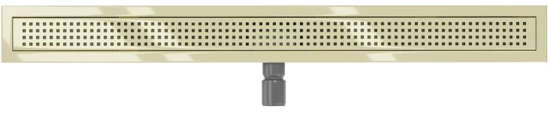 Mexen Flat M08 rozsdamentes acél zuhanytálca 90 cm, arany, 1525090-15