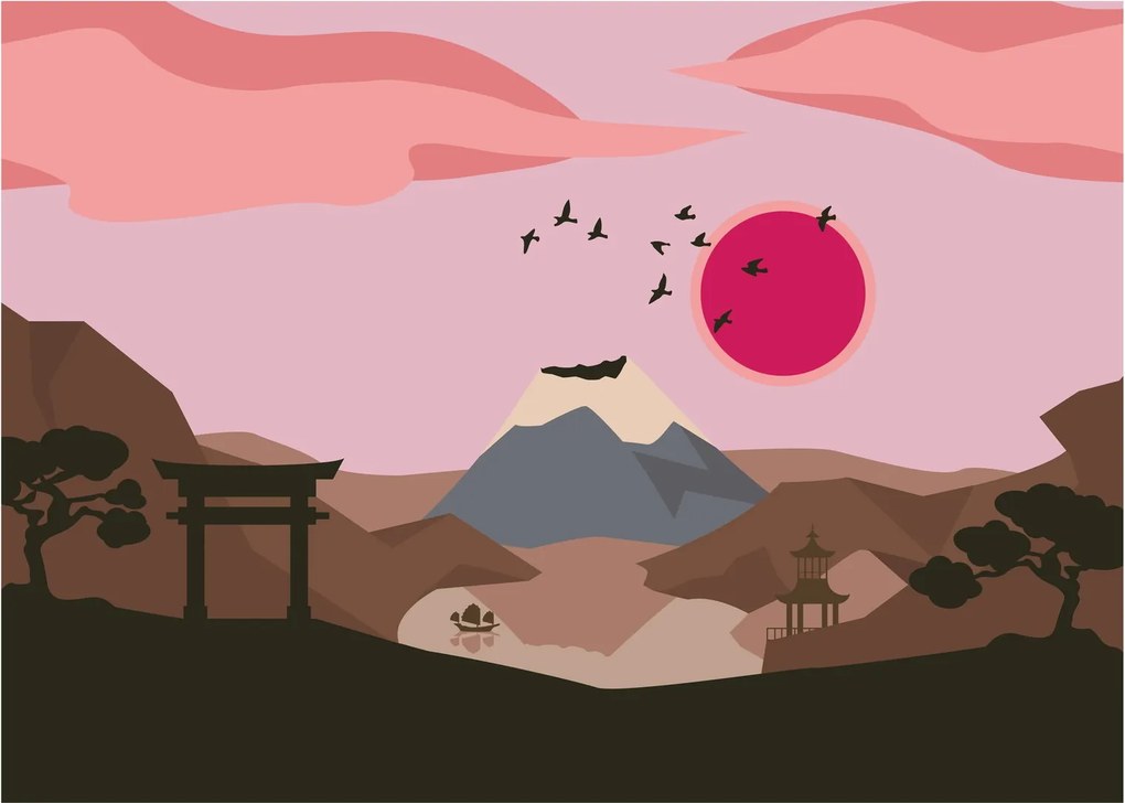 Üveg kép - Japán N⁰2 (70x50 cm)