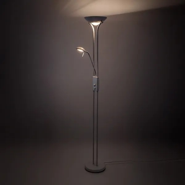 Brilagi - Fényerőszabályozható állólámpa SCARLETT 1xR7s/230W/230V + 1xG9/40W fehér