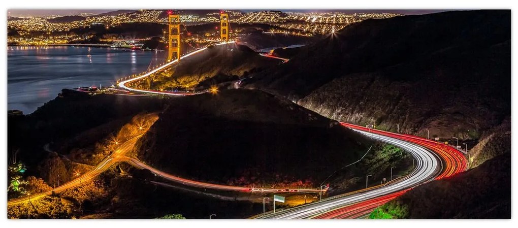 Kép - Golden Gate Bridge (120x50 cm)