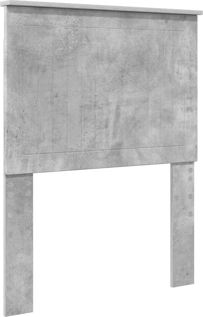 vidaXL Fejtámla fejtámlával Beton Szürke 75 cm Faanyag