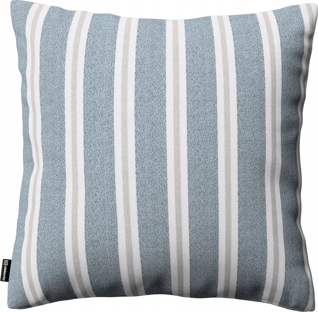 Párnahuzat 60x60 kék-bézs csíkos