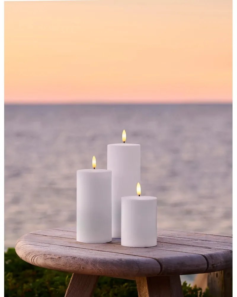 Kültéri LED gyertya szett 3 db-os (magasság 20 cm) Sille – Sirius