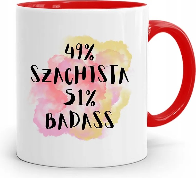 Sakkozóknak Piros Bögre Születésnapi Ajándék fényképes nyomtatással