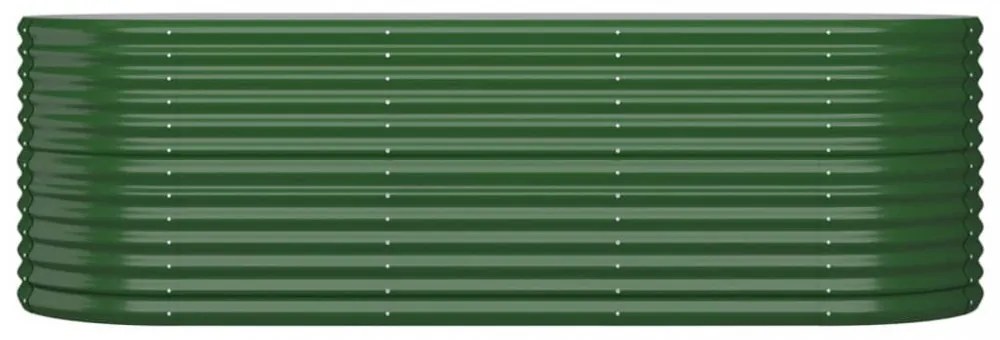 zöld horganyzott acél kerti magaságyás 224x80x68 cm