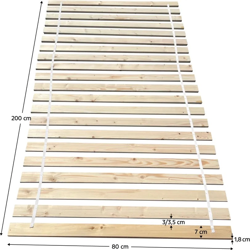 Léces ágyrács, 80x200 cm, PLUMA
