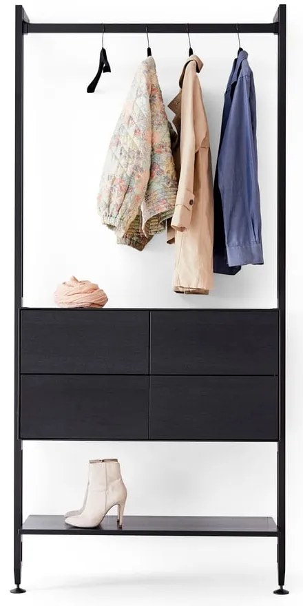 Edge fekete előszoba bútor - Hammel