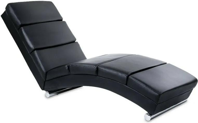 Relax fotel 154,5 x 51 x 73 cm - fekete