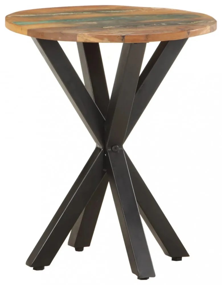 vidaXL tömör újrahasznosított fa kisasztal 48 x 48 x 56 cm