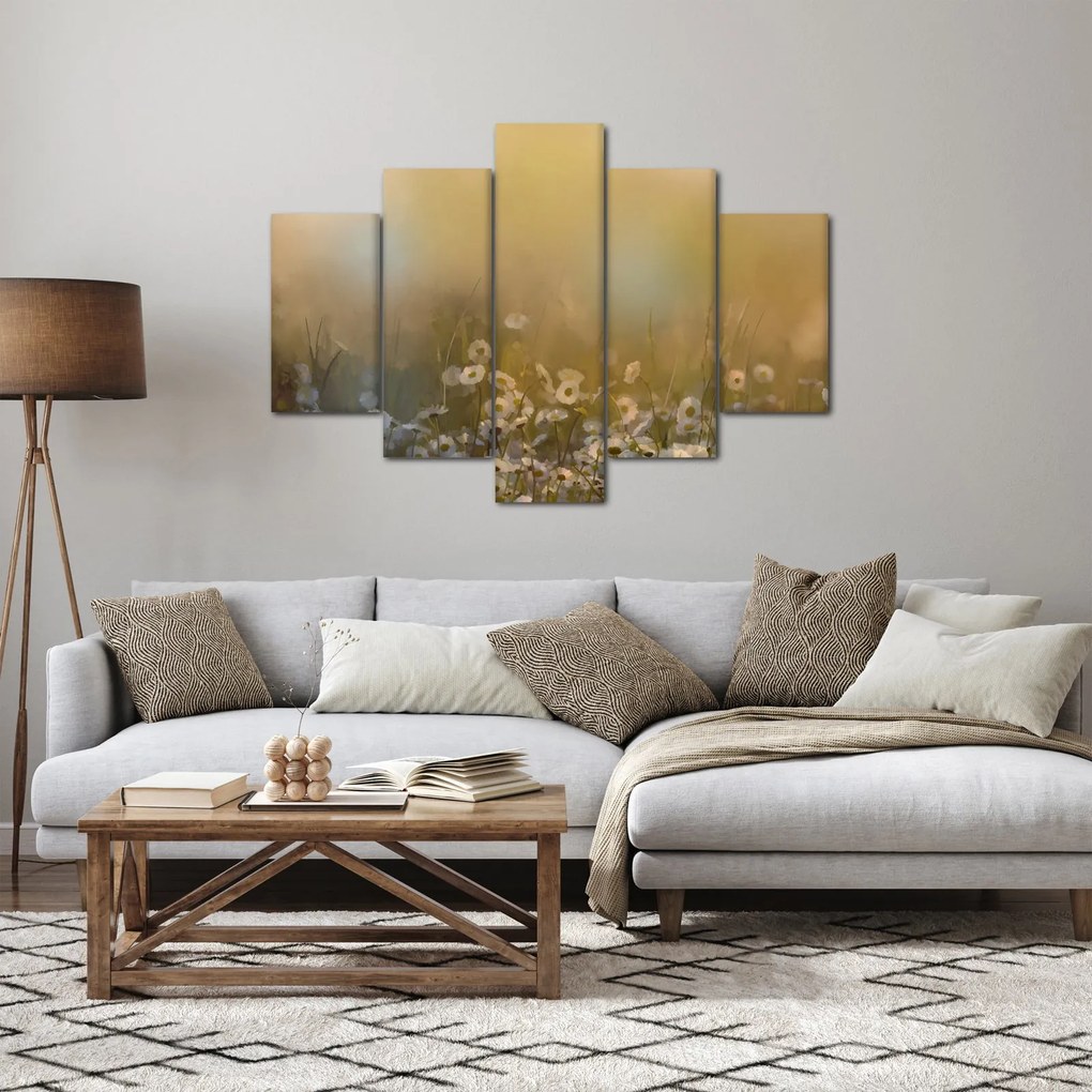 Kép - százszorszép olajfestmény (150x105 cm)