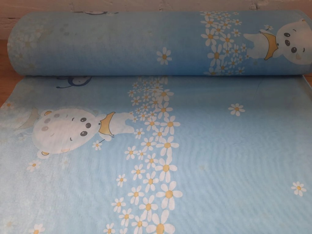 Gyerek függöny,fátyol 285cm,méhecskék,mackók,méter