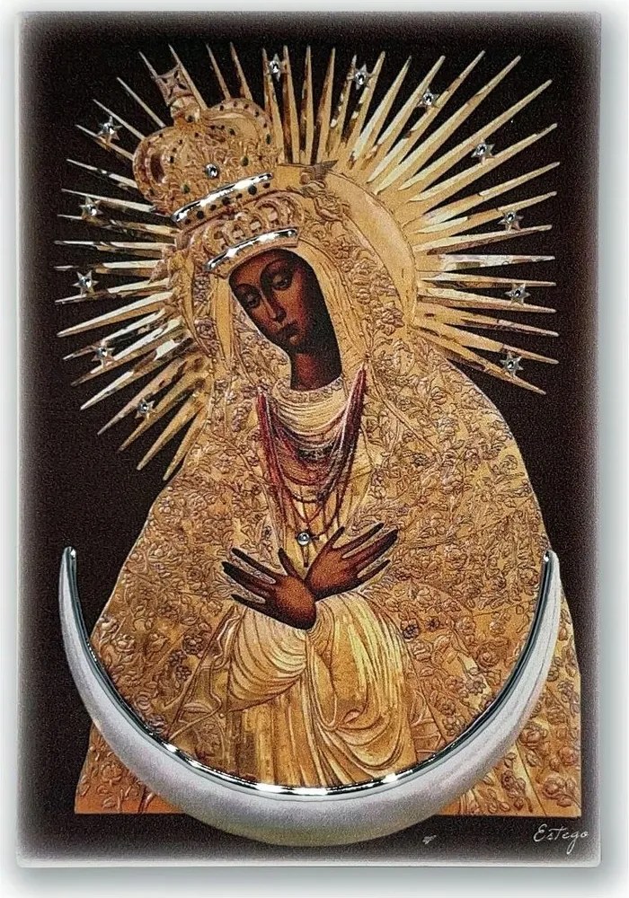 Ostrobrami Szűzanya kép Méret: 9x13.5 cm