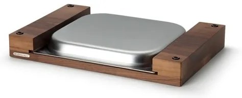 Continenta C4210 - Konyhai vágódeszka tálcával 39x27 cm diófa
