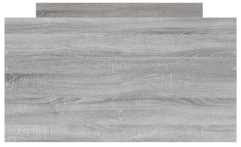 szürke sonoma kisméretű egyszemélyes ágykeret 75 x 190 cm