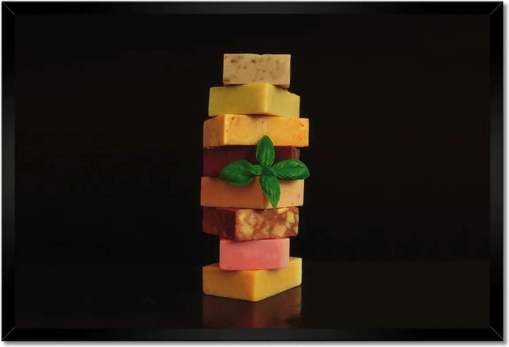 Poszterek keretben 60x40 Sajttorony Sajtok