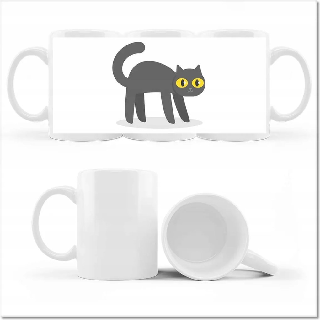 Nyomott mintás bögre Cica Cicák