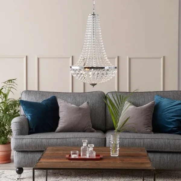 Markslöjd 104890 - Kristály csillár láncon GRÄNSÖ 2xE14/40W/230V