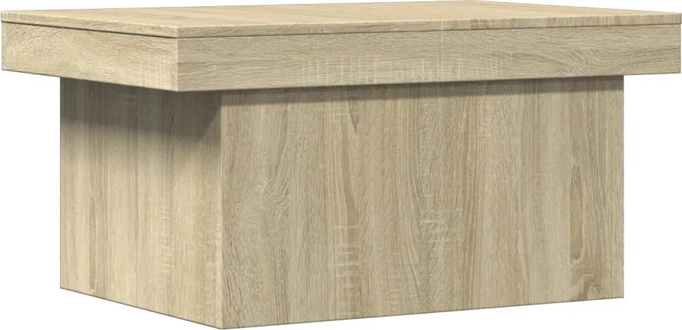 vidaXL sonoma tölgy színű szerelt fa dohányzóasztal 80 x 55 x 40 cm