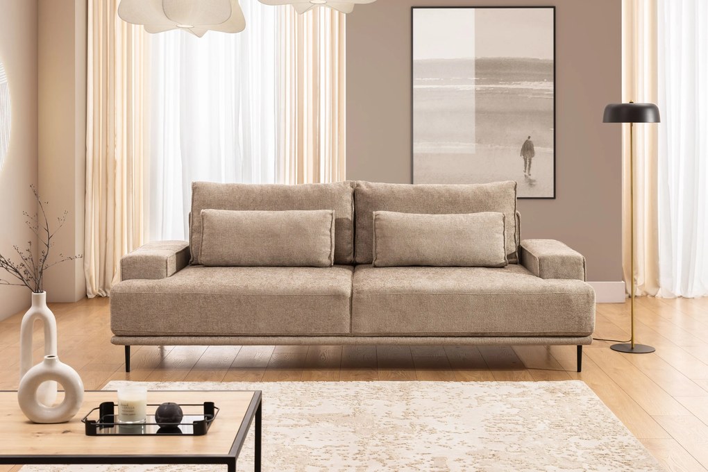 Nicole kihúzható kanapé - bézs szövet Magni 206.03