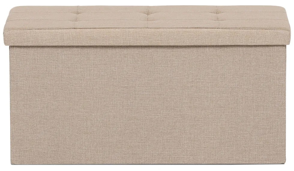 Zsámoly Tárolóhellyel, Krémszínű Szövet Kárpitozással. TAB-462 Belföldi Raktárról