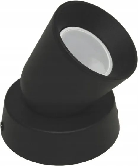 Spot lámpa kerek Fényszóró 1x GU10 fekete Troy