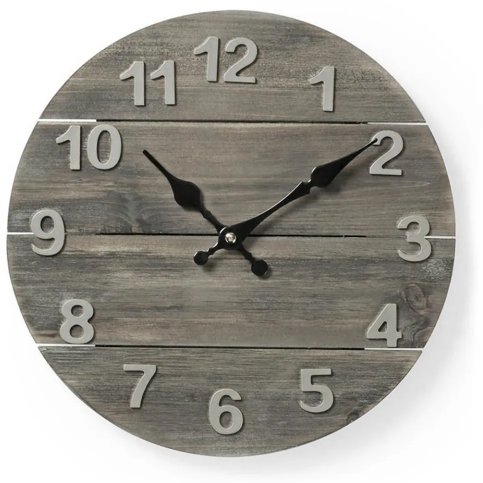 Nedis CLWA002WD30 - Falióra 1xAA/1,5V lucfenyő 30 cm