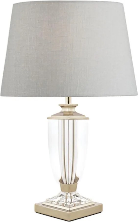 LAURA ASHLEY 3688772-Q CARSON Kristály Asztali lámpa Fehér, Polírozott nikkel B22 IP20