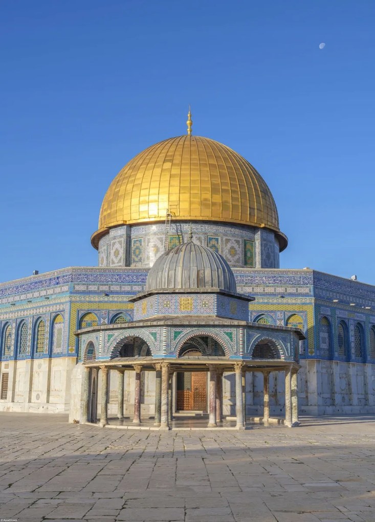 Poszter 39,5x55cm Al-Aksza mecset 2, Assaf Frank