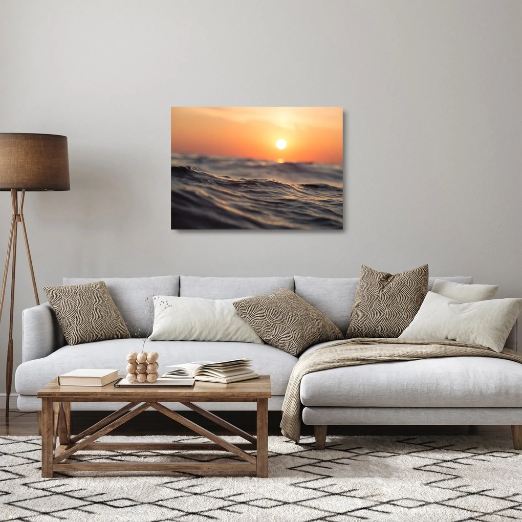 A vízfelszín képe (üvegen) (70x50 cm)