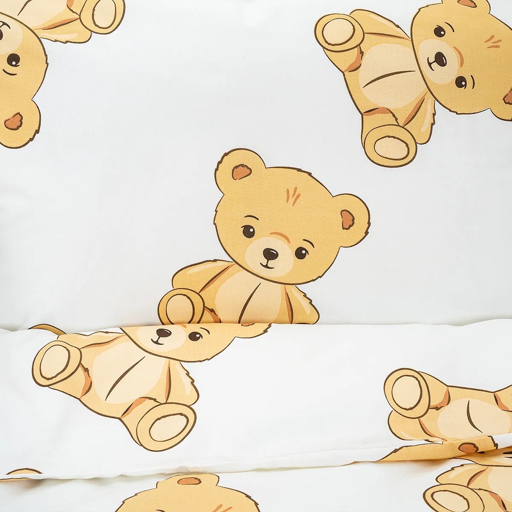4Home Teddy gyerek pamut ágyneműhuzat kiságyba, 100 x 135 cm, 40 x 60 cm, 100 x 135 cm, 40 x 60 cm