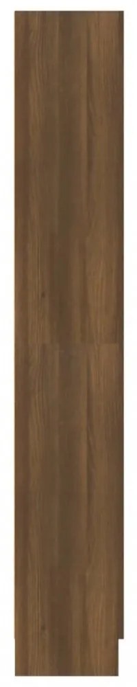 barna tölgyszínű fa fürdőszobaszekrény 82,5 x 30,5 x 185,5 cm