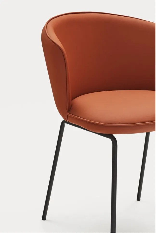 Narancssárga kárpitozott étkezőfotel szett 2 db-os Add – Teulat