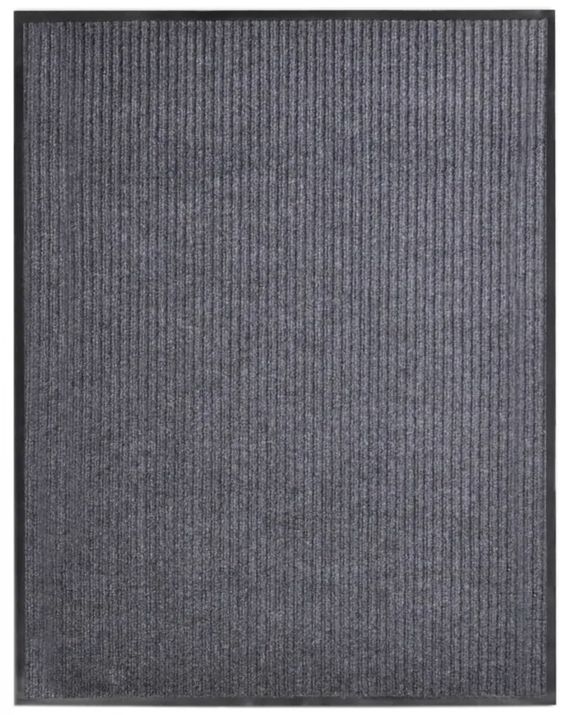 szürke PVC lábtörlő 117x220 cm